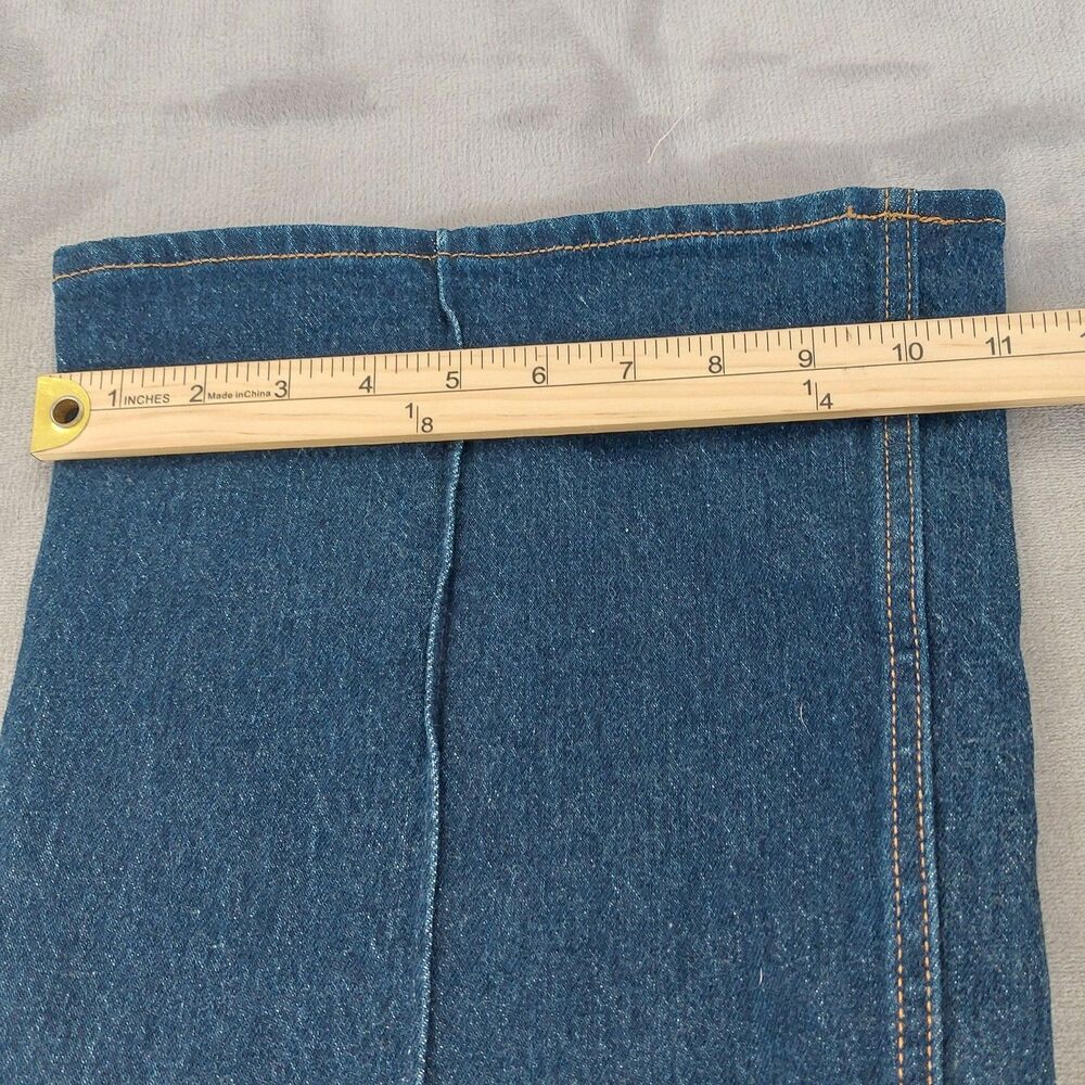 Abercrombie & Fitch The Vintage Flare High Rise Curve Love Women's 32 Dark Wash - Picture 11 of 11